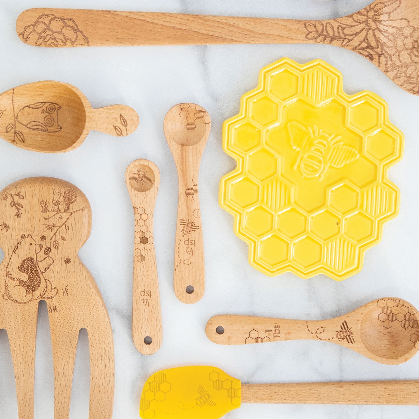 Add Your Logo: Wooden Measuring Spoons – Baudville