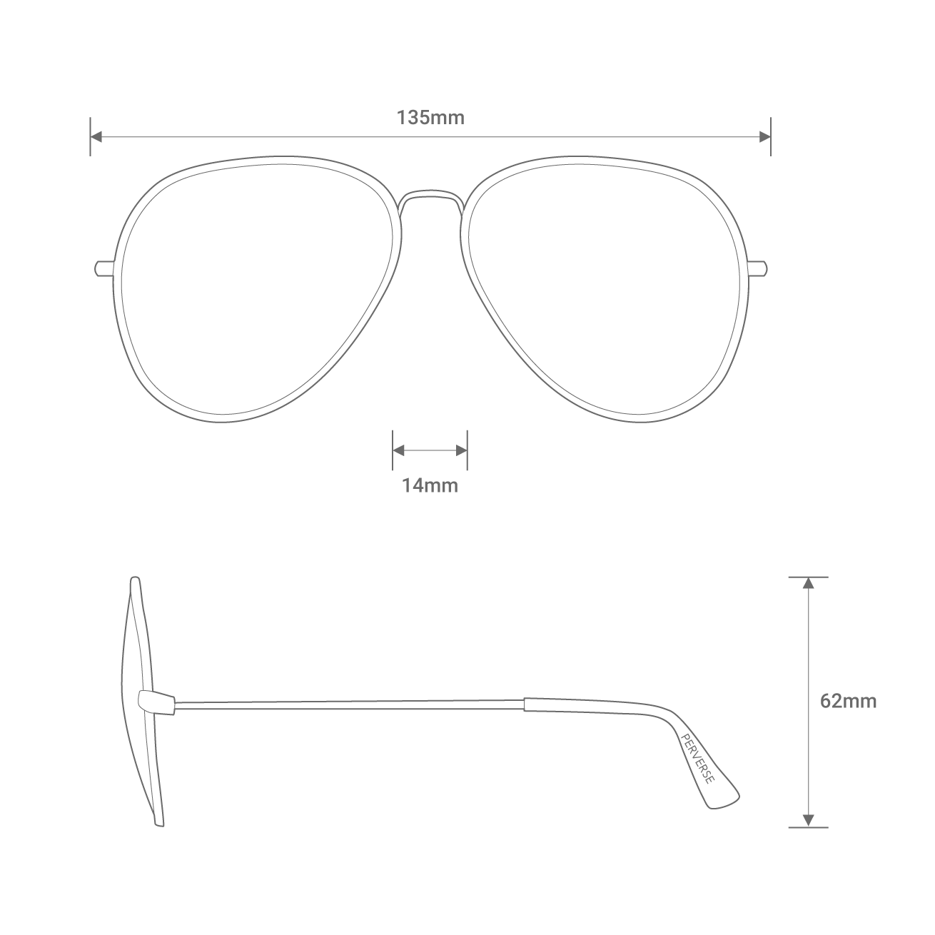 Tonik Aviator Mirror Lens Sunglasses | PERVERSE sunglasses – Thomas ...