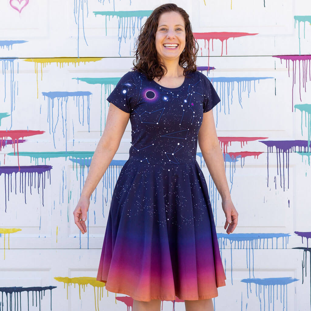 Adult Solar Eclipse Super Twirler Dress with Pockets