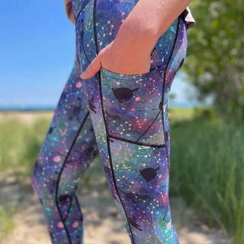 Dragons and Stars Leggings with Pockets