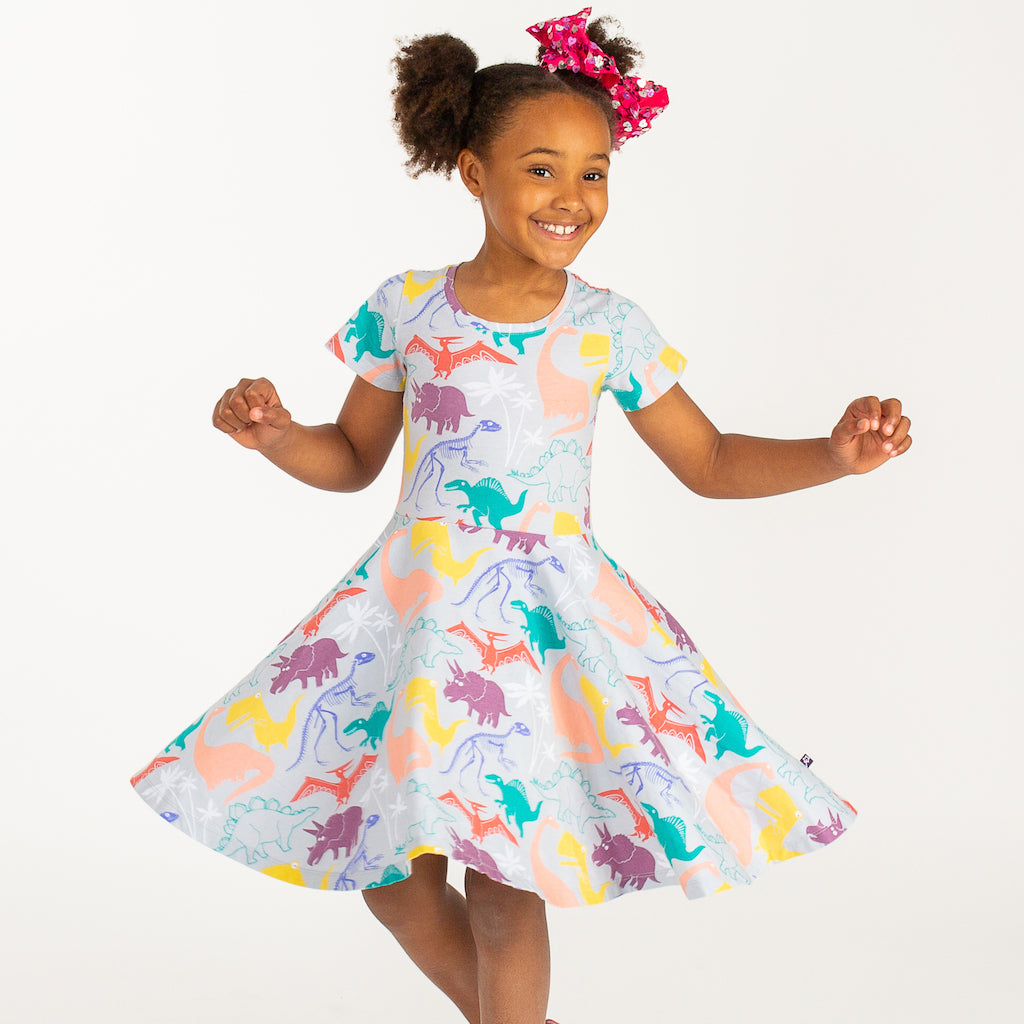 little girl dinosaur dress