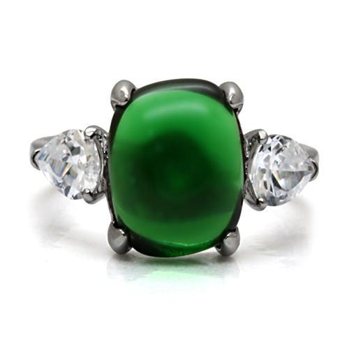 Emerald color - Jade Design Stainless Steel Exquisite! – The Ring Lady