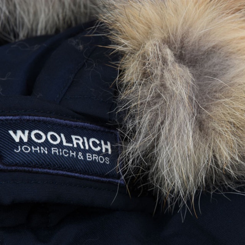 Woolrich Arctic Parka Fur Melton Blue Burrows And Hare