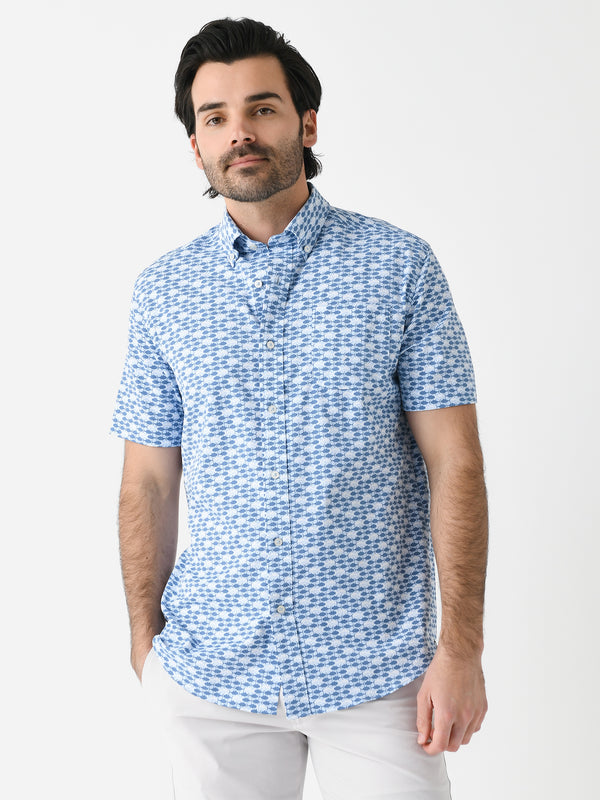 Southern Tide Men's Sunday Shellies Short Sleeve Button-Down Shirt