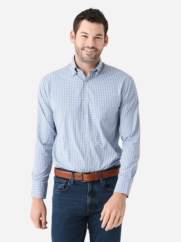 Peter Millar Crown Crafted Men's Rampart Performance Twill Sport Shirt –