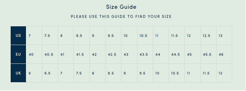 cole haan mens shoes size chart - The 