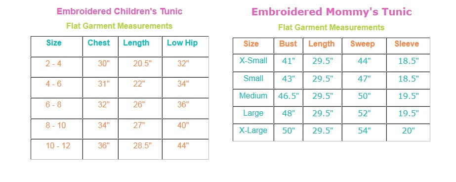 Faherty Size Chart