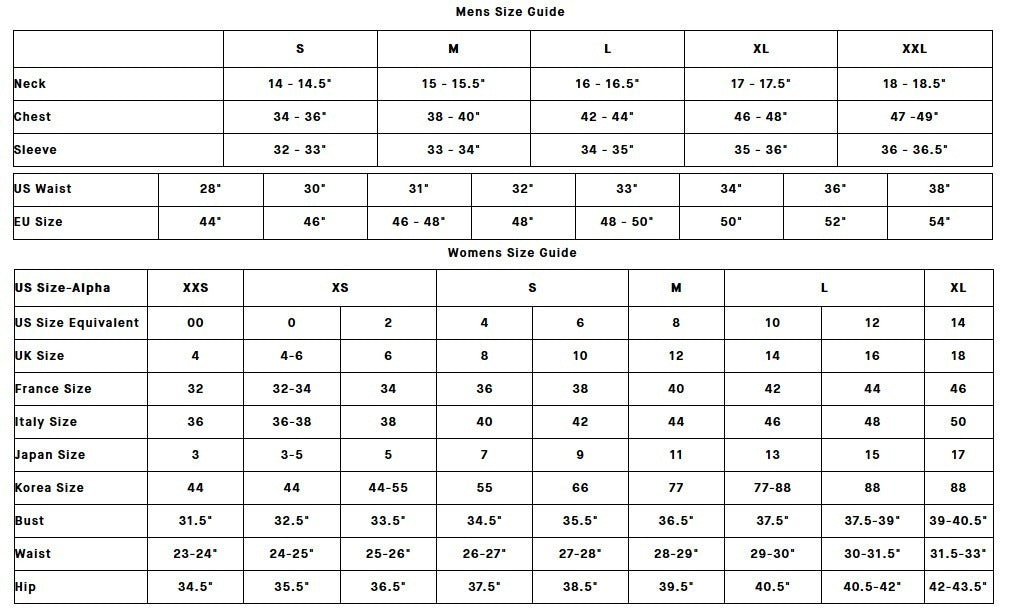 Vince Size Chart