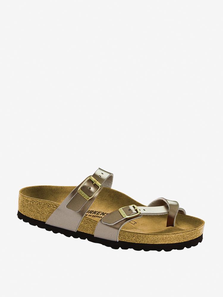 birkenstock electric metallic taupe mayari