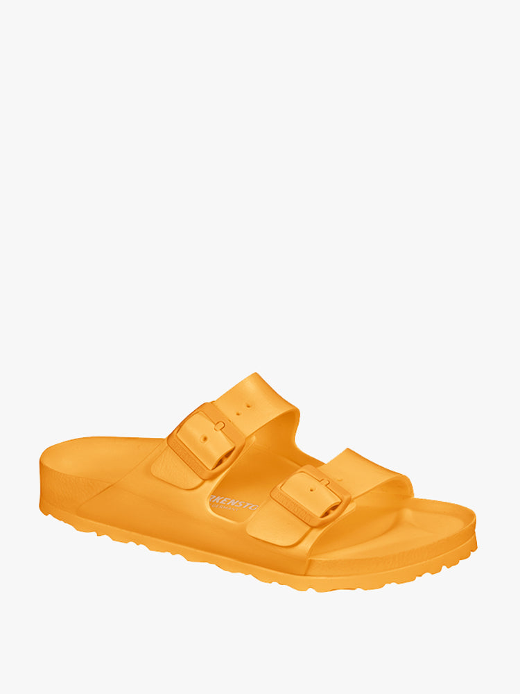 bright orange birkenstocks