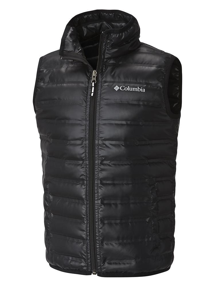 columbia white down vest