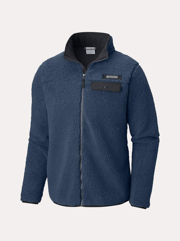 columbia mountain side reversible fleece