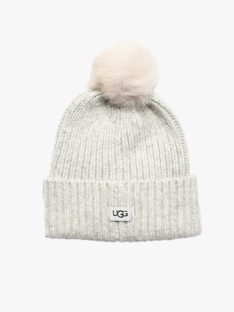 Ugg Women's Rib Beanie With Pom - Saint Bernard