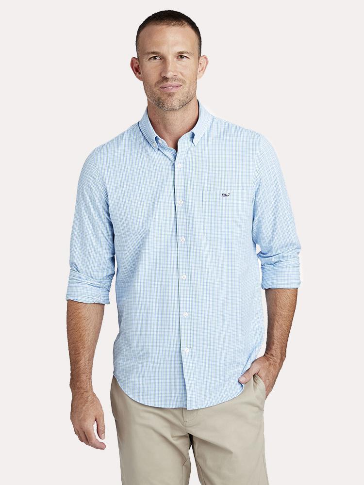 Vineyard Vines Men's Boldwater Plaid Slim Tucker Shirt - Saint Bernard