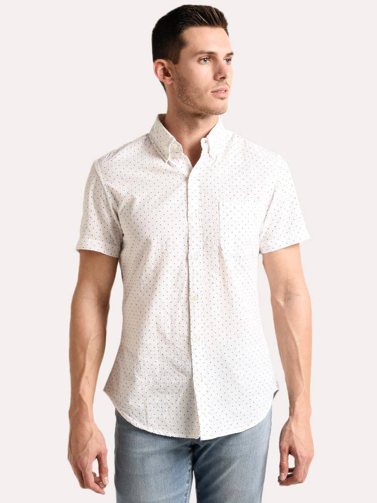 Bonobos Riviera Short Sleeve Shirt - Saint Bernard