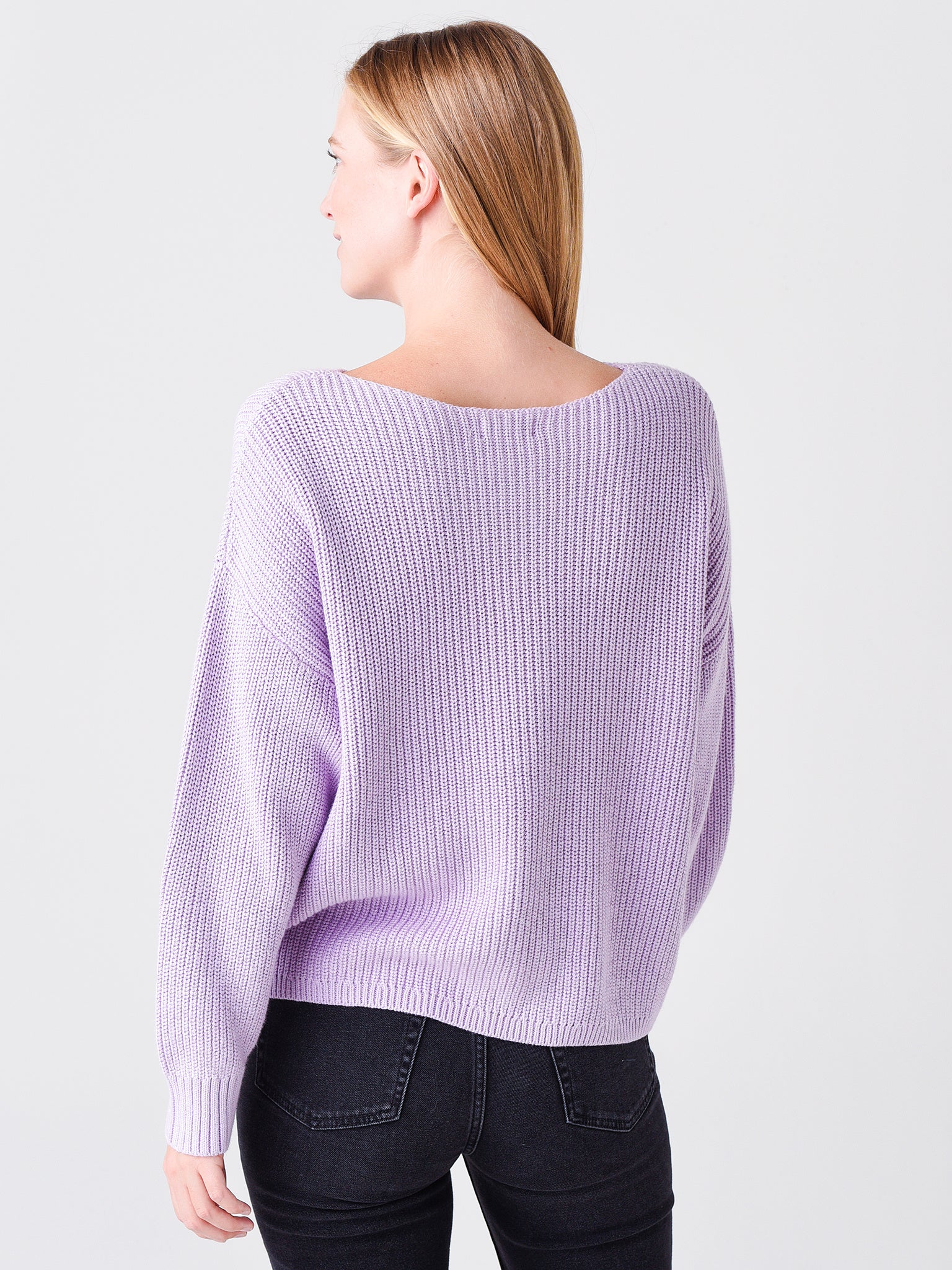 J Society Women's Cotton Shaker Sweater - Saint Bernard