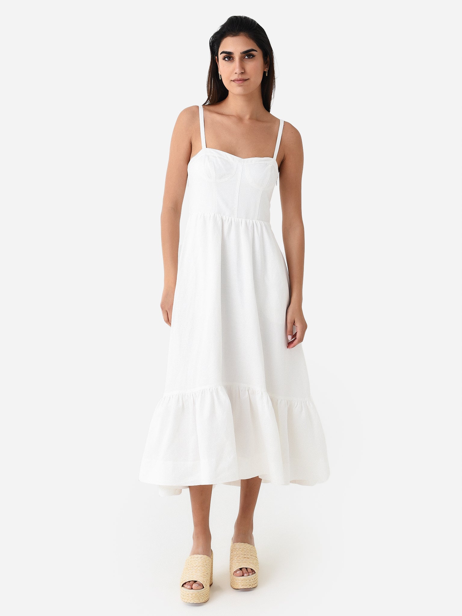 Simkhai Women's Kitzia Linen Bustier Dress#N# #N# #N# - Saint Bernard