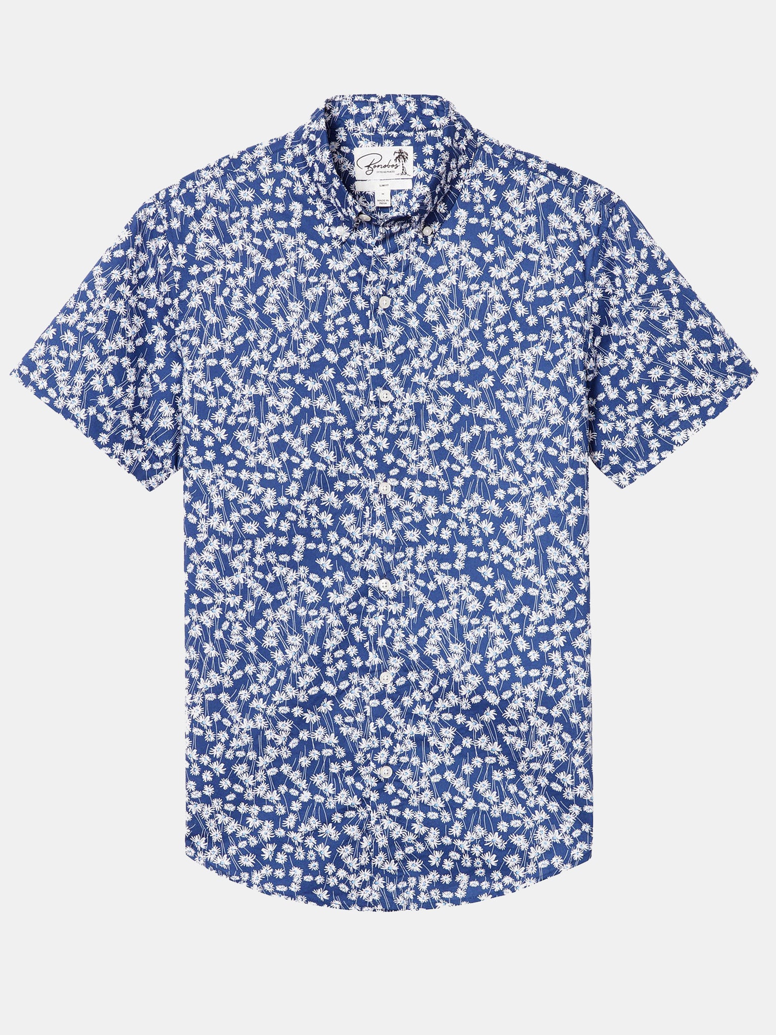 Bonobos Riviera Short Sleeve Slim Shirt - Saint Bernard