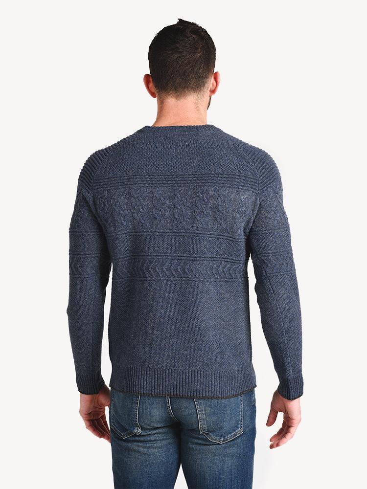 Obermeyer Men's Textured Crewneck Sweater - Saint Bernard