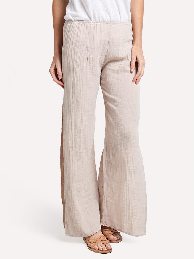 Stark X Women S Side Slit Cotton Gauze Pant Saint Bernard