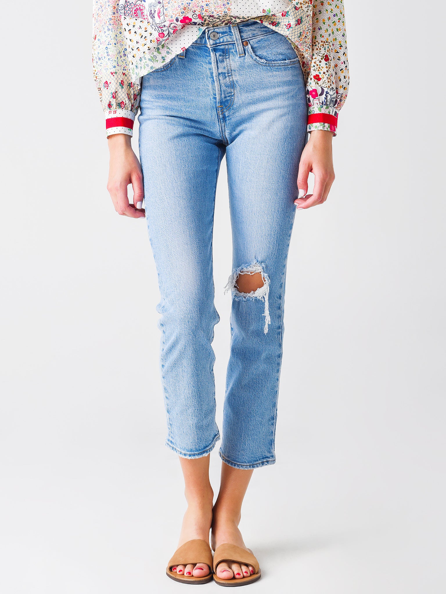 patchwork jeans levis