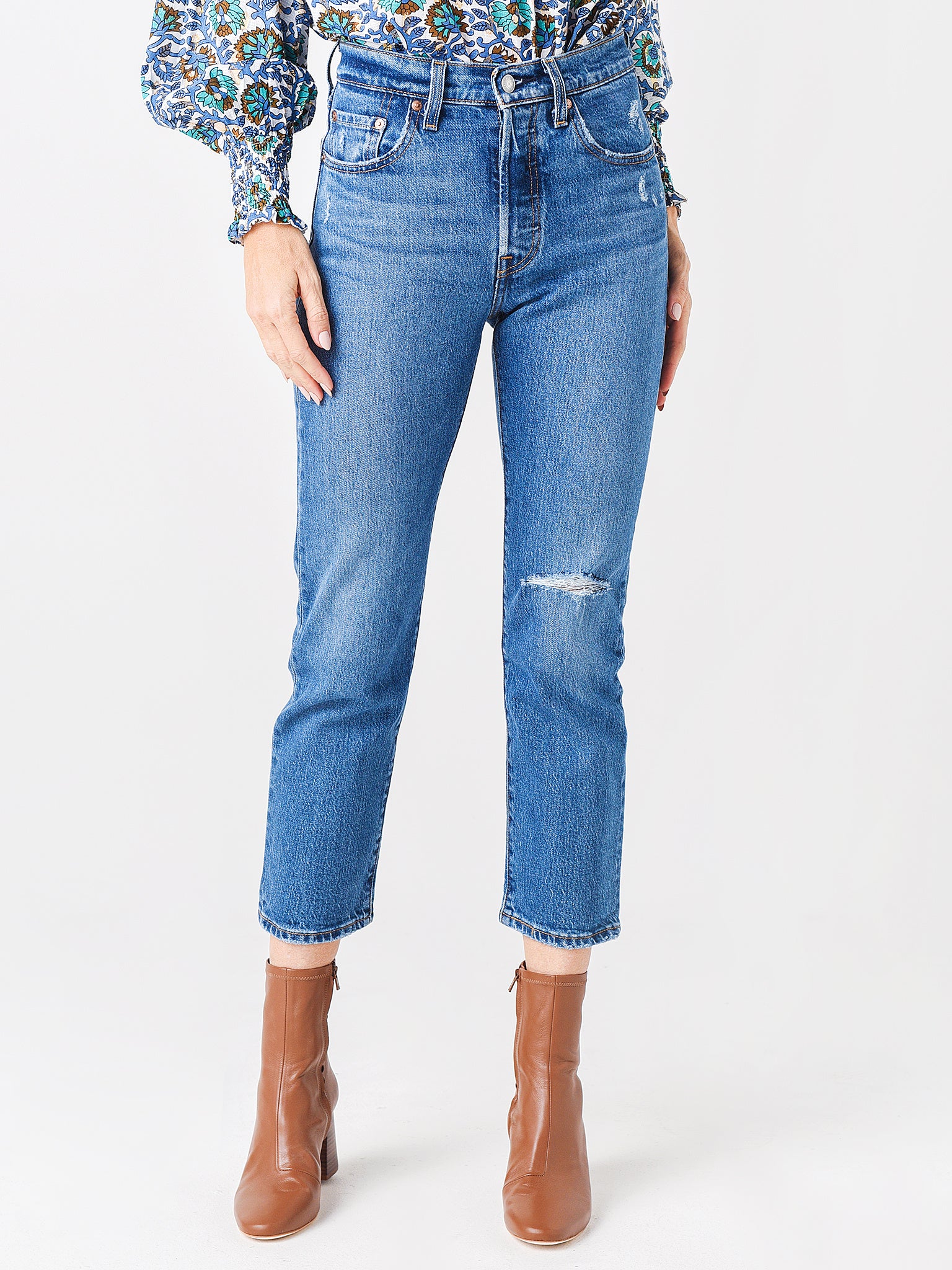 LEVIS Premium Women's 501 Original Fit Cropped Jean - Saint Bernard