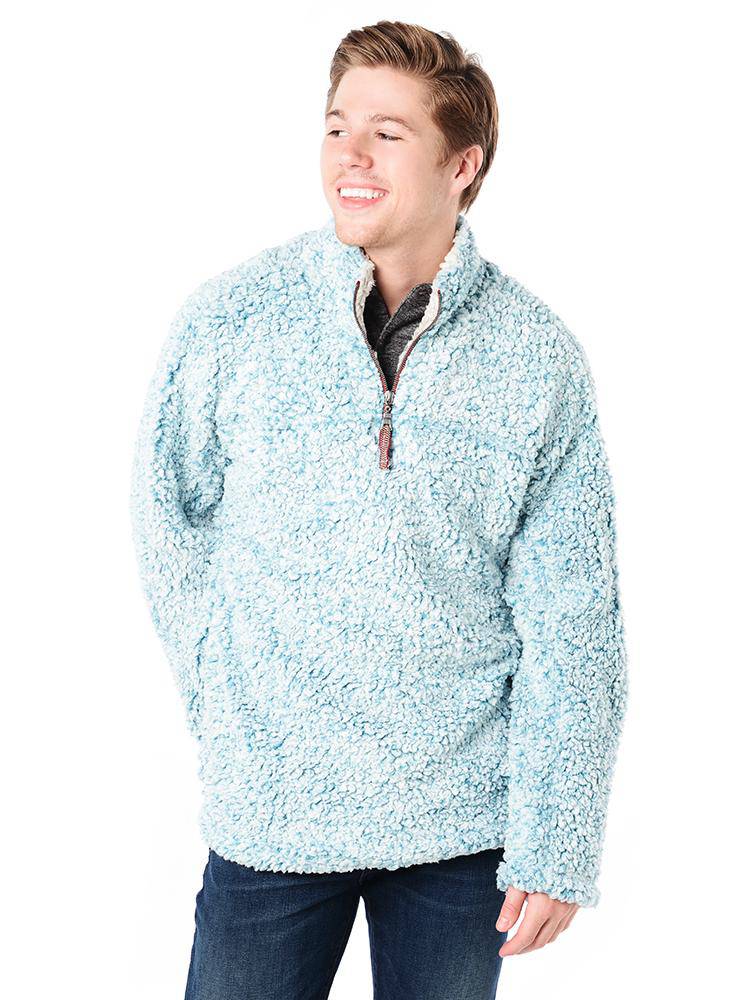 frosty tipped quarter zip pullover