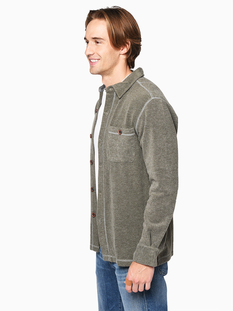 Download True Grit Melange Soft Fleece Long Sleeve Big Shirt ...