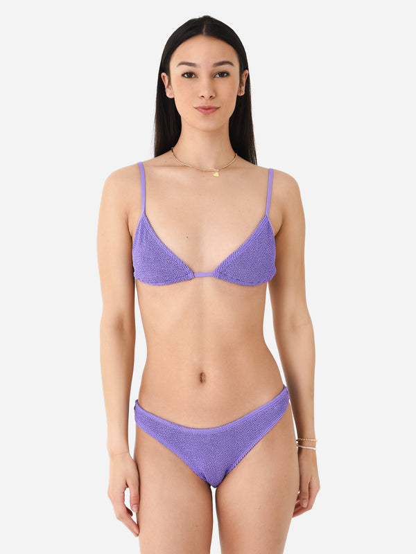 BOUND BY BOND EYE BLUE STEEL 'THE SASHA' CROP CUTOUT BIKINI TOP (O/S) NWT  $105