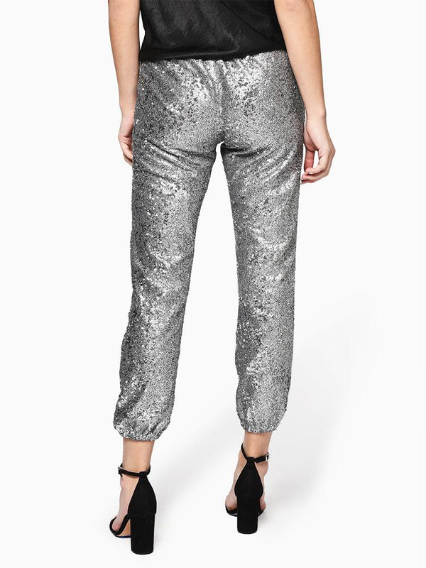 David Lerner New York Sequin Lounge Jogger - Saint Bernard