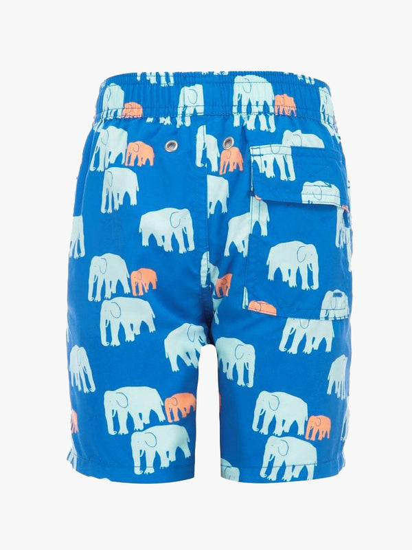 Tom & Teddy Boys Elephants Swim Trunks - Saint Bernard