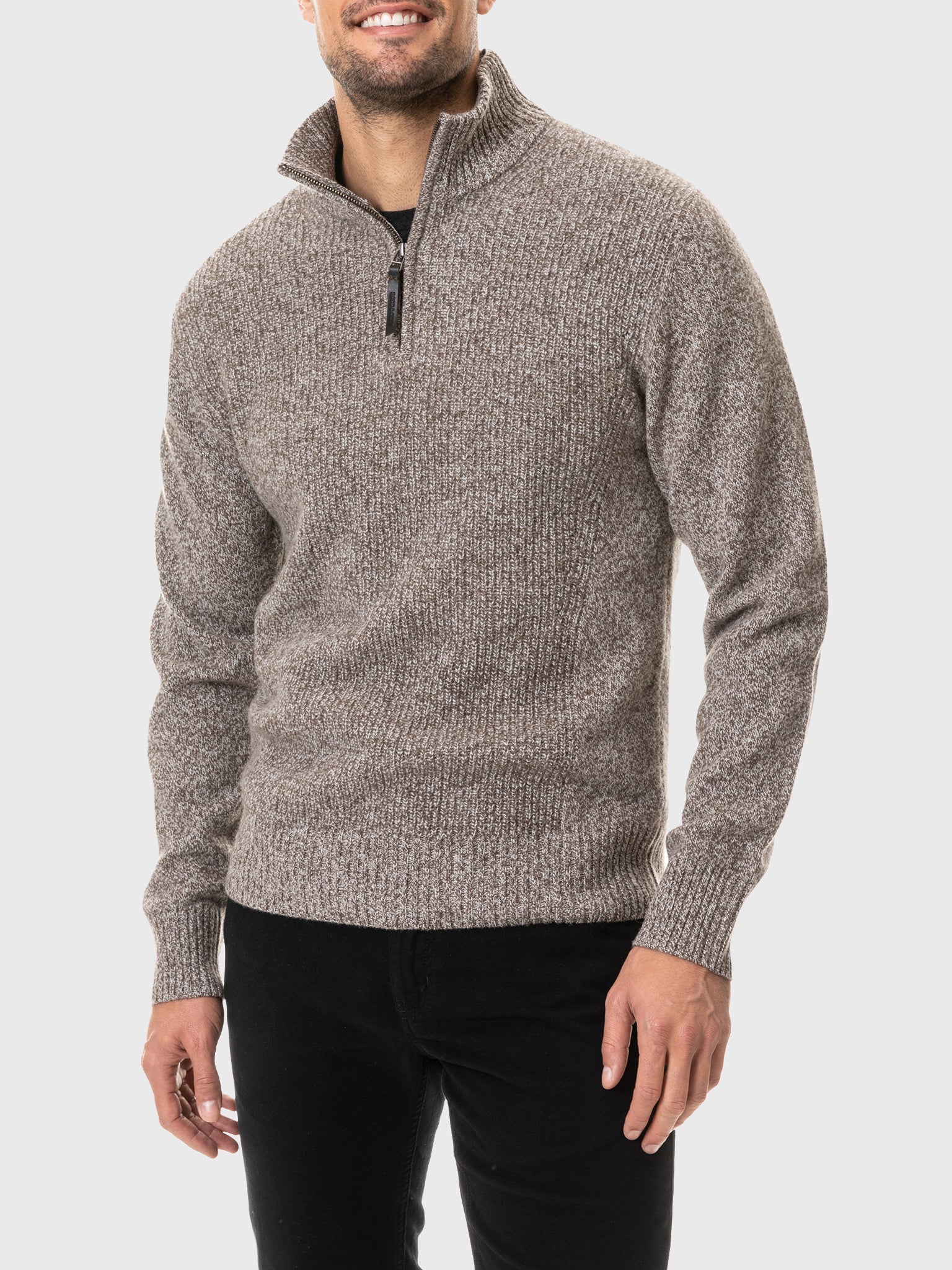 Rodd And Gunn Men's Charleston Knit QuarterZip Sweater Saint Bernard