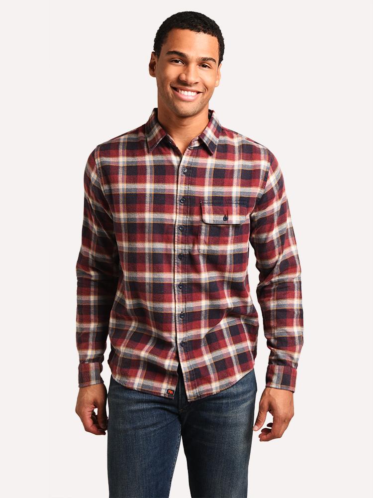 Men’s The Normal Brand Marco Washed Twill Button Down Shirt - Saint Bernard