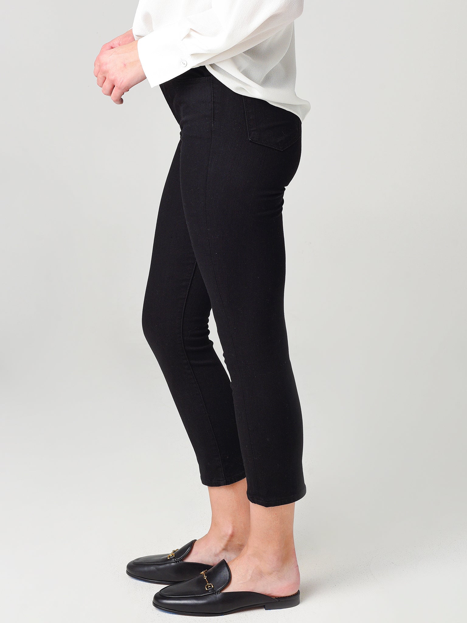 j brand ruby high rise crop