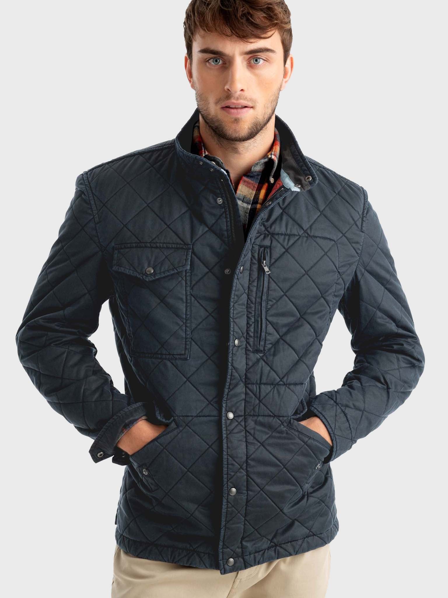 Johnnie-O Men's Weldon Antique Cotton Quilted Jacket - Saint Bernard