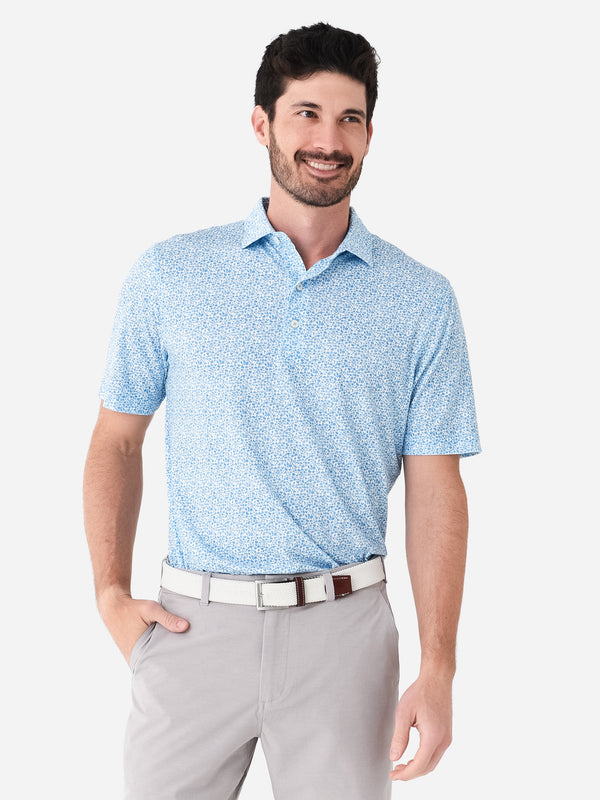 Johnnie-O Men's Honeycutt Printed Polo#N# #N# #N# - Saint Bernard