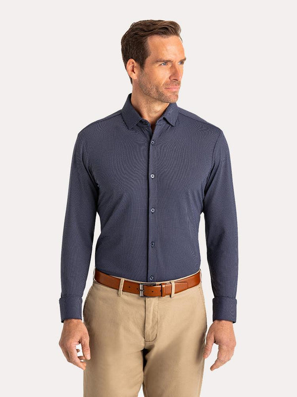 Mizzen+Main Men's Woolworth Button Down Performance Shirt - Saint Bernard