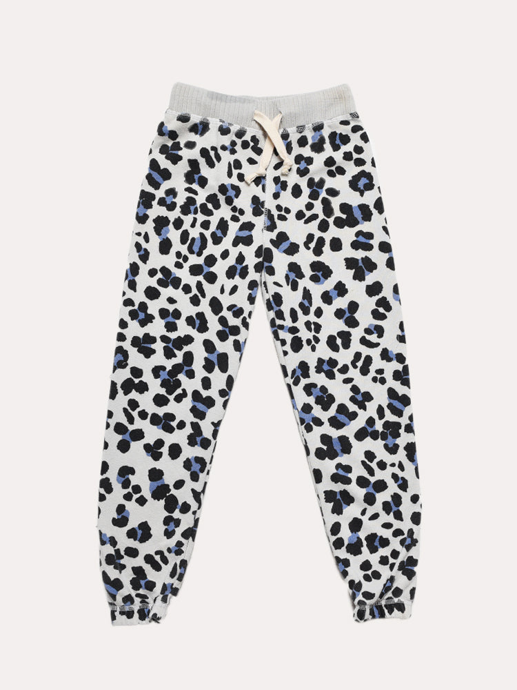 Vintage Havana Girls' Cream Leopard Jogger - Saint Bernard