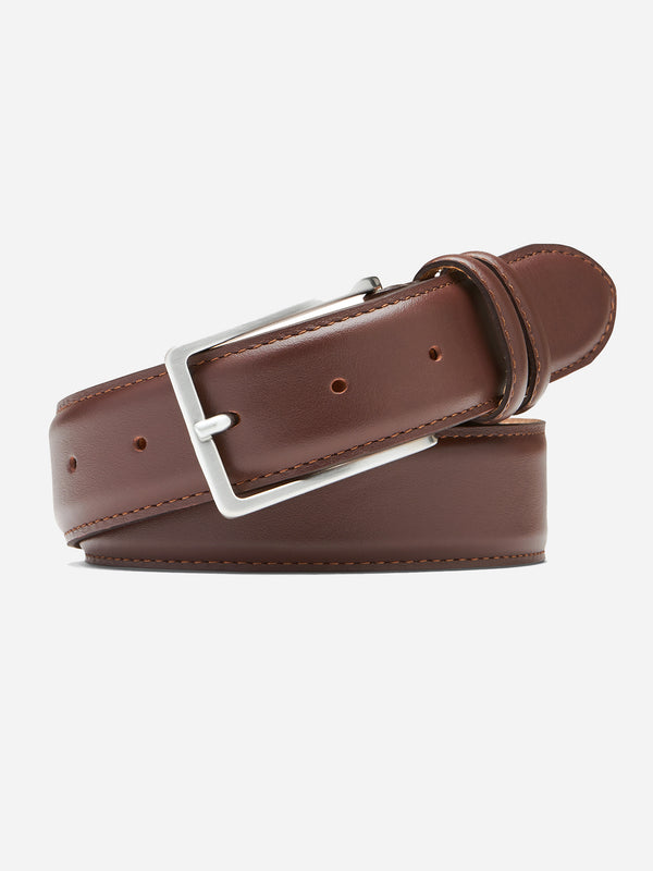 Peter Millar Crown Men's Classic Leather Belt - Saint Bernard