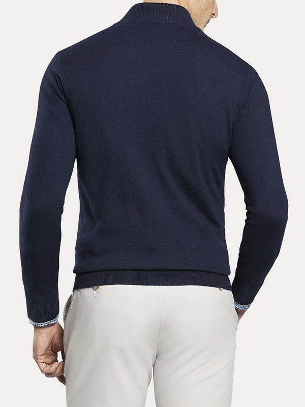 Peter Millar Crown Comfort Cashmere Silk Quarter Zip Sweater - Saint ...
