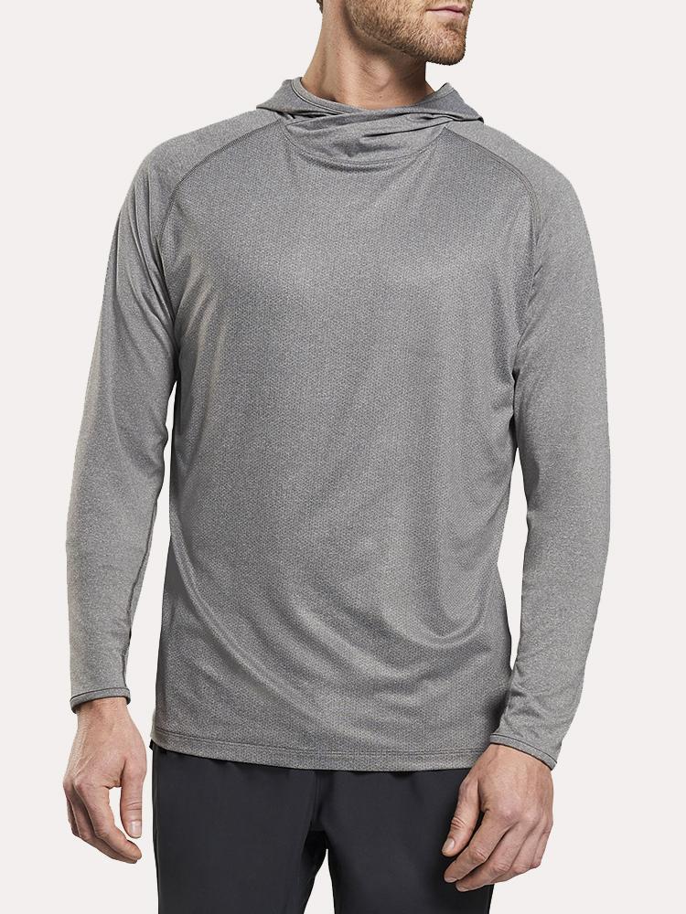 Peter Millar Men's Rome Technical T-Shirt Hoodie - Saint Bernard