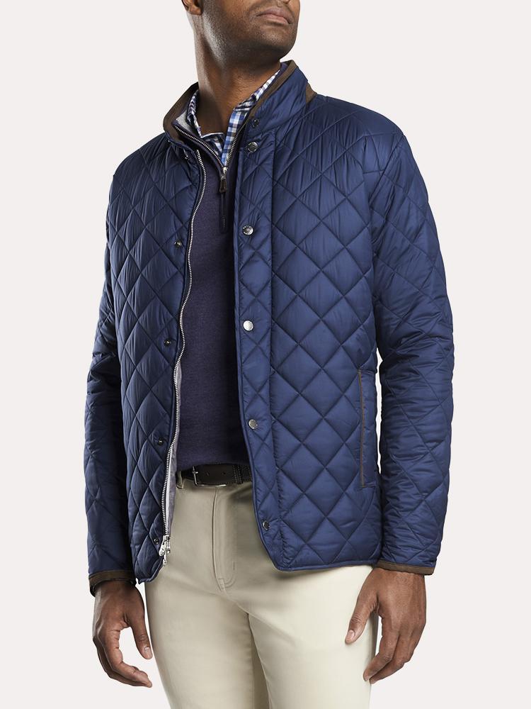 Peter Millar Men's Suffolk Quilted Travel Coat - Saint Bernard