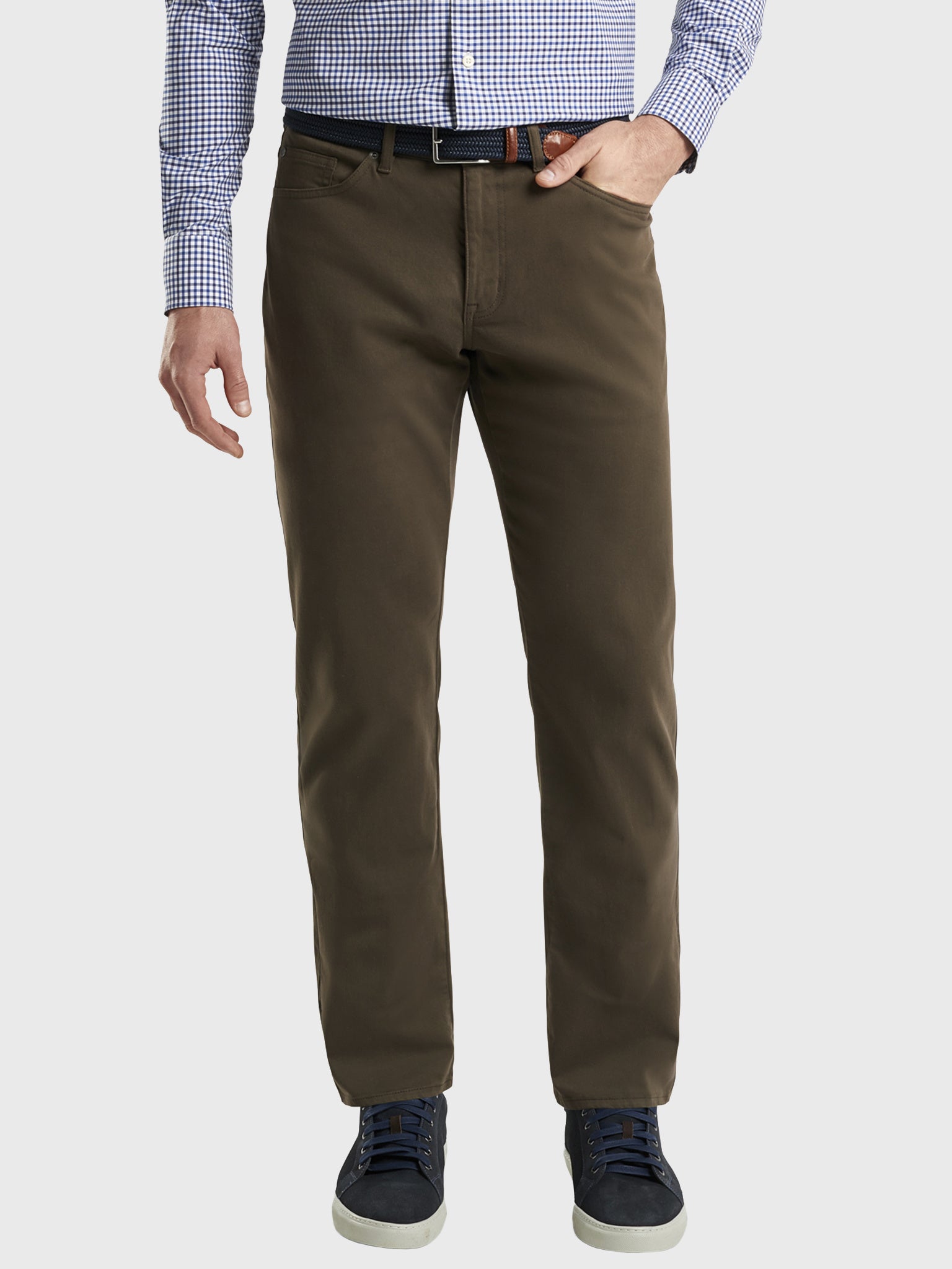 Peter Millar Crown Men's Ultimate Sateen Five-Pocket Pant - Saint Bernard