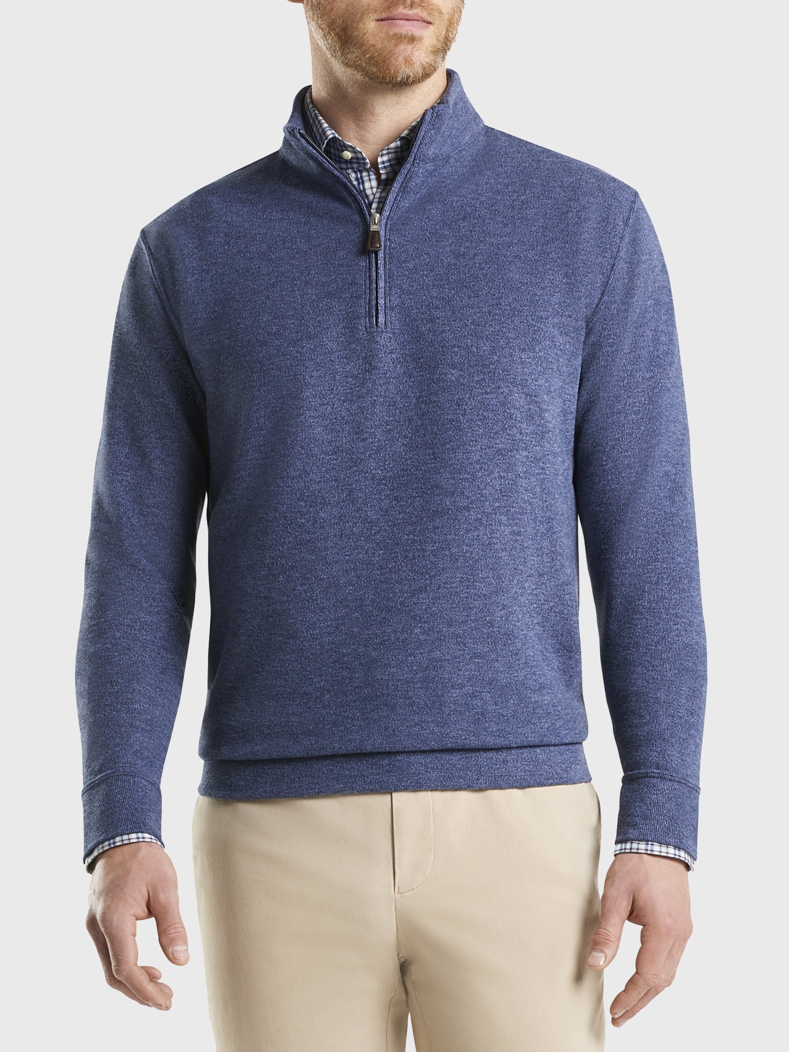 Peter Millar Crown Men's Arnie Fleece Quarter-Zip Pullover Sweater ...