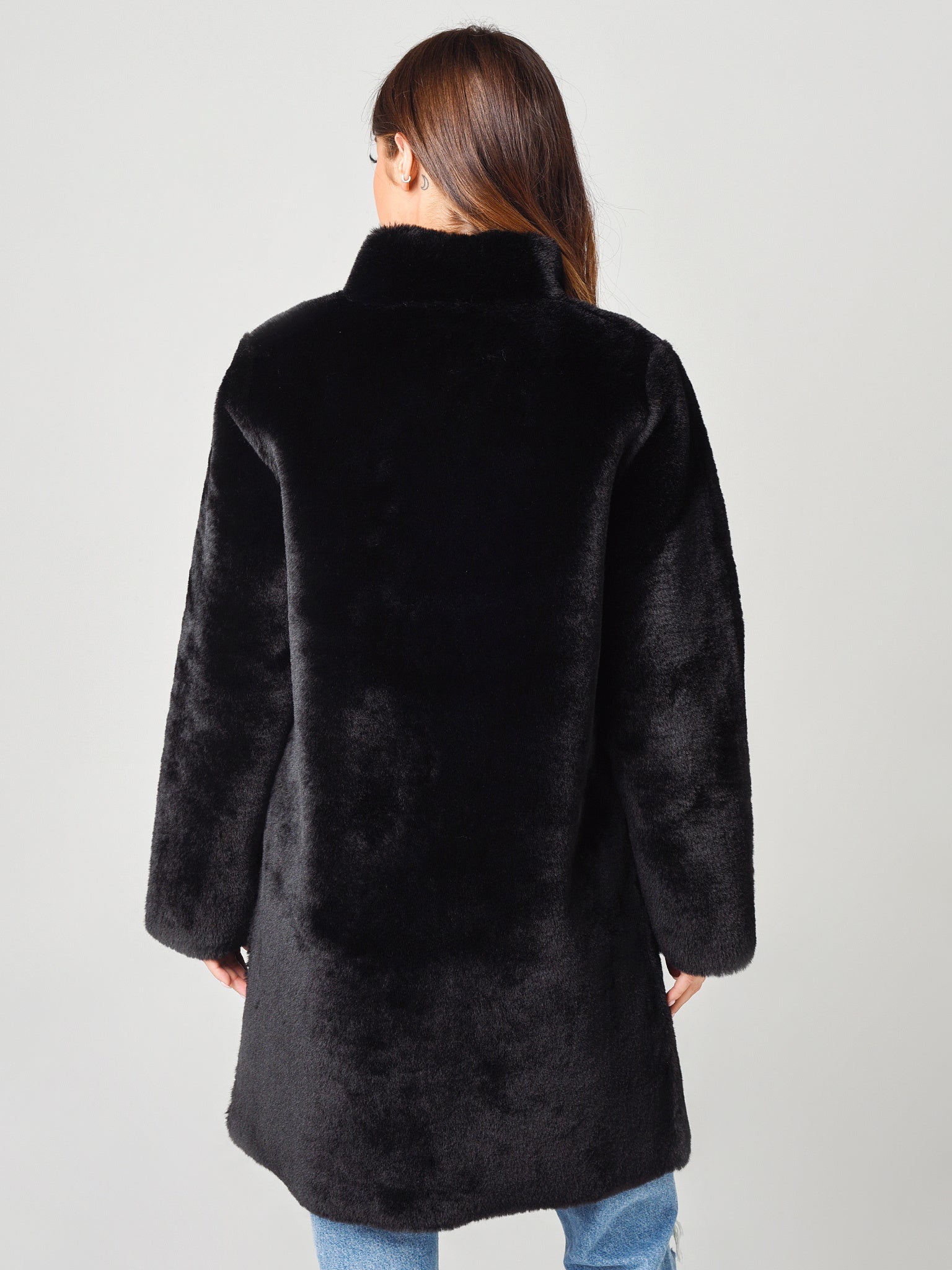 Velvet Mina Faux Fur Coat - Saint Bernard