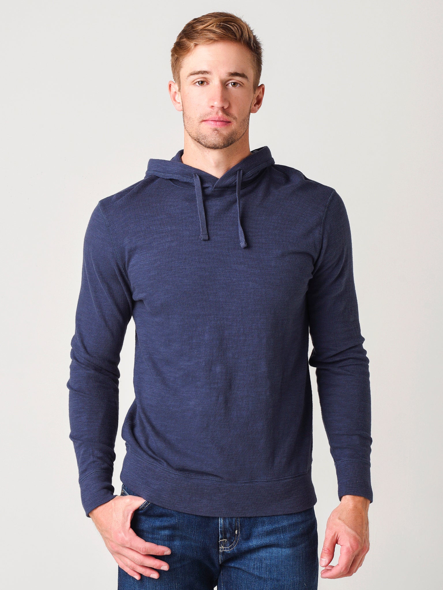 Faherty Brand Men's Slub Cotton Hoodie - Saint Bernard