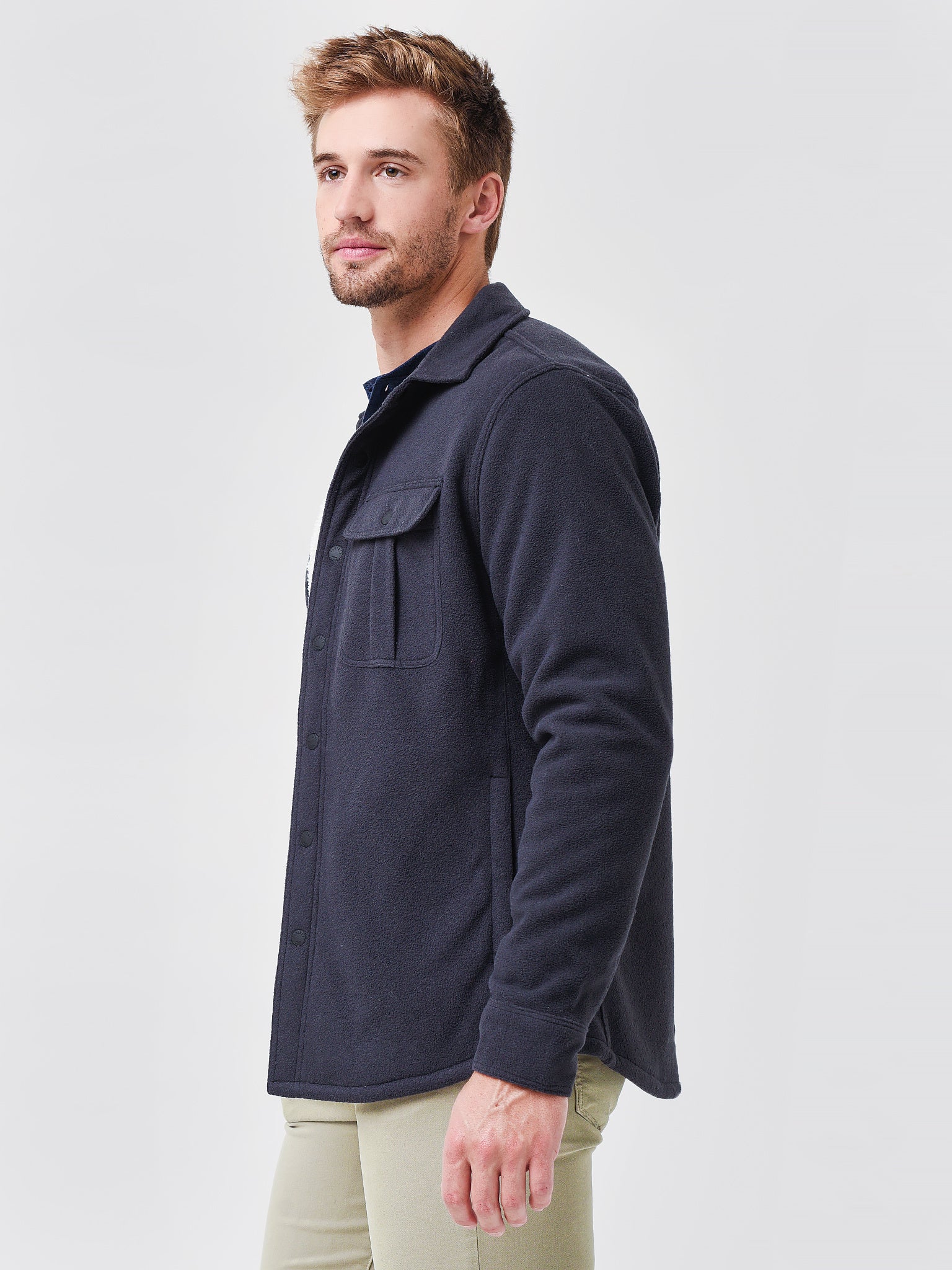 Faherty Brand Men's Sherpa Lined Shirt Jacket - Saint Bernard
