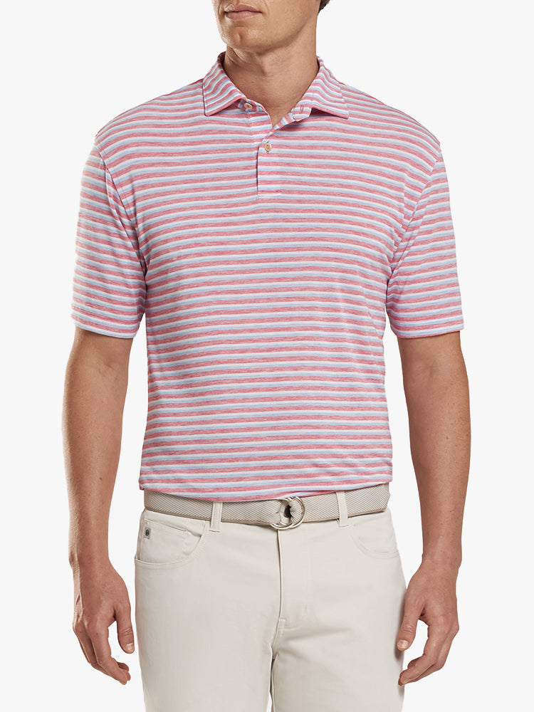 Peter Millar Crown Sport Men's Natural Touch Polo - Saint Bernard