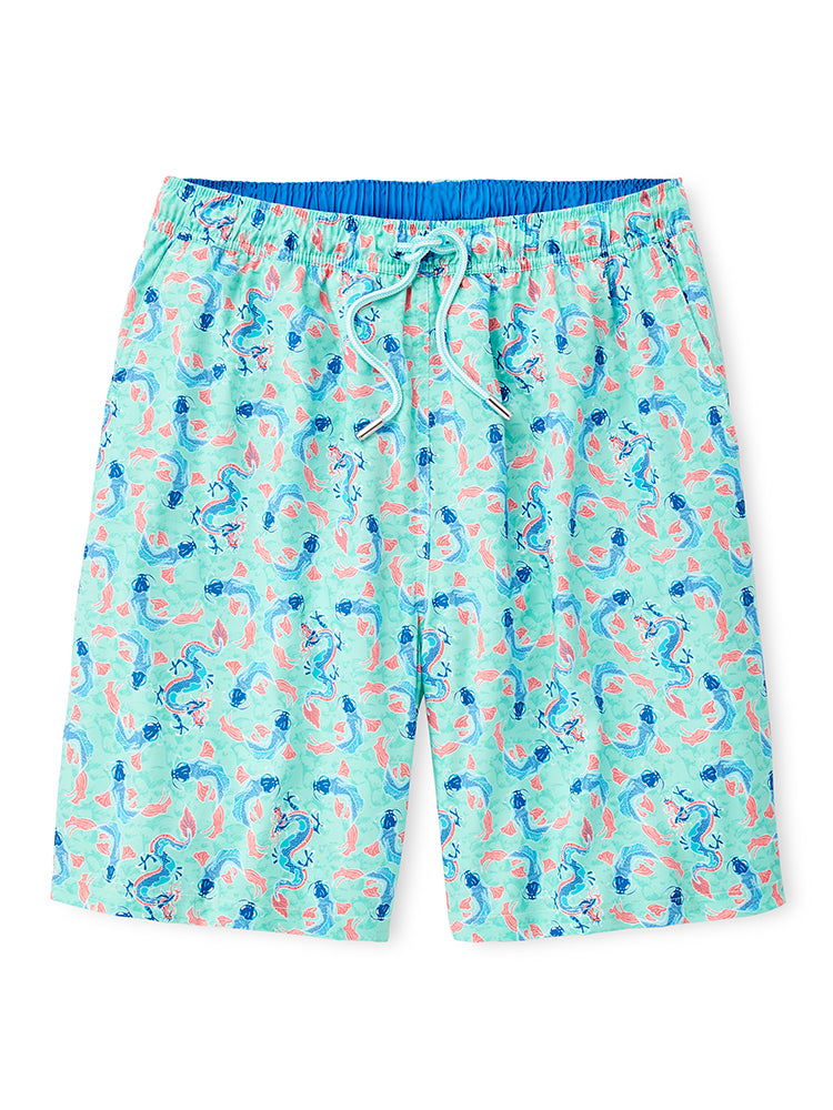 Peter Millar Seaside Men’s Dragonfish Swim Trunk - Saint Bernard