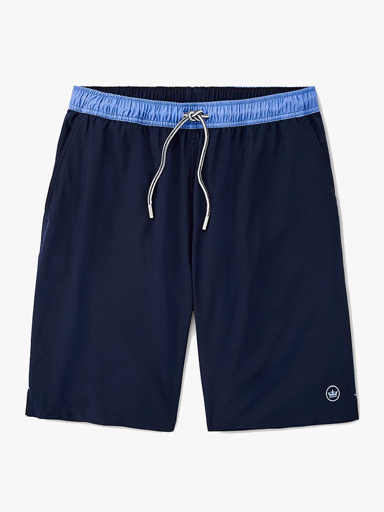 Peter Millar Seaside Men’s Crown Seal Solid Swim Trunk - Saint Bernard